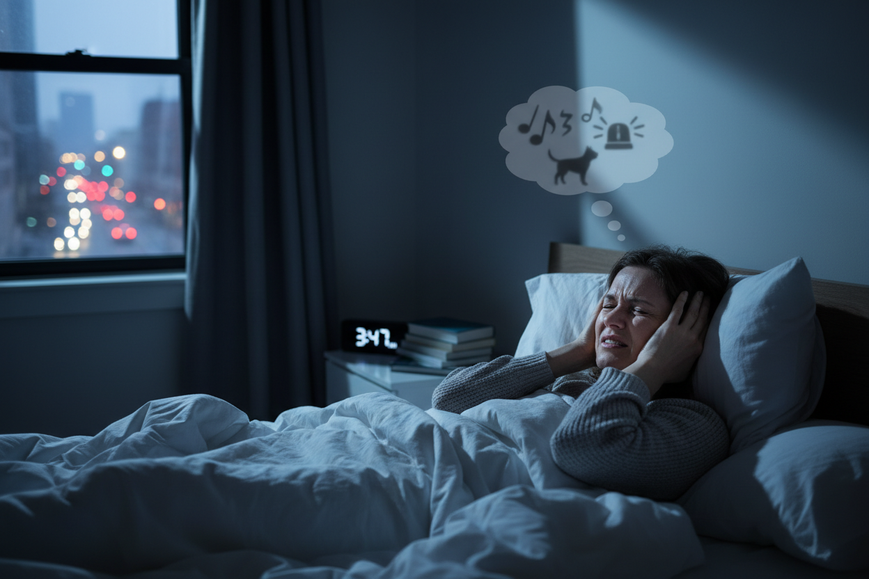 Persona frustrada sin poder dormir